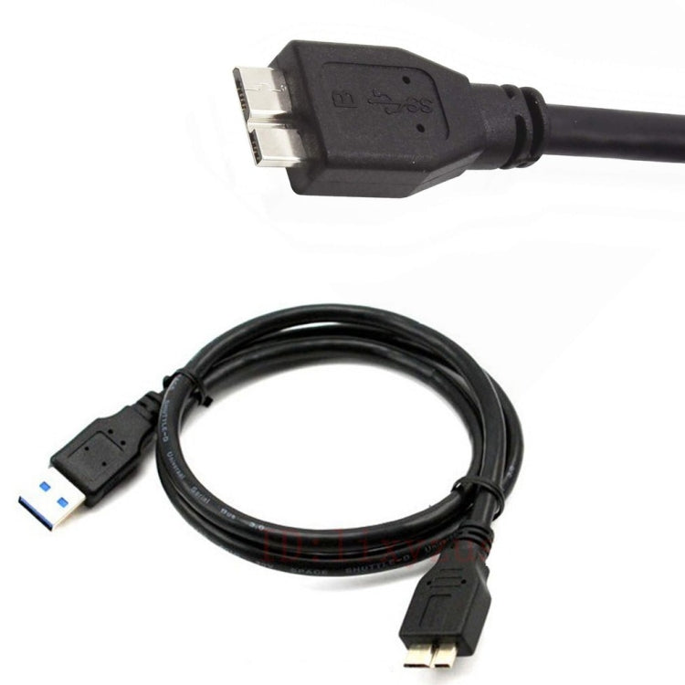 USB 3.0 Male To Micro USB HDD Data Cord For External Mobile HDD,Cable Length:1.8m(Black) -  by buy2fix | Online Shopping UK | buy2fix