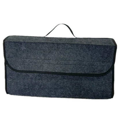 2 PCS Car Trunk Felt Folding Storage Box Car Finishing Box(Deep Gray Large) - In Car by buy2fix | Online Shopping UK | buy2fix