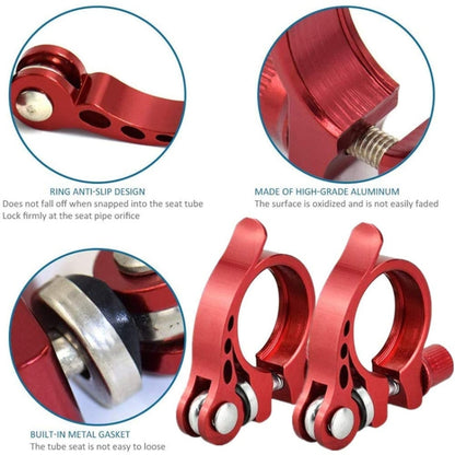 5 PCS Bicycle Accessories Quick Release Clip Road Bike Seatpost Clamp, Size: 28.6mm(Red) - Outdoor & Sports by buy2fix | Online Shopping UK | buy2fix