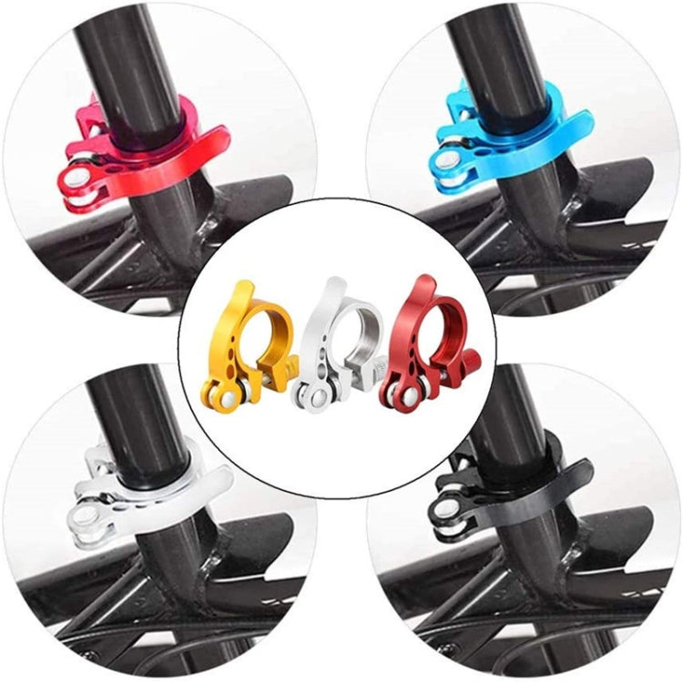 5 PCS Bicycle Accessories Quick Release Clip Road Bike Seatpost Clamp, Size: 34.9mm(Red) - Outdoor & Sports by buy2fix | Online Shopping UK | buy2fix