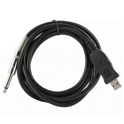 3M USB Noise-Free Straight-In Computer Guitar Connection Cable(Black) - Consumer Electronics by buy2fix | Online Shopping UK | buy2fix