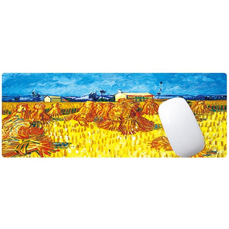 300x800x3mm Locked Am002 Large Oil Painting Desk Rubber Mouse Pad(Autumn Leaves) - Mouse Pads by buy2fix | Online Shopping UK | buy2fix