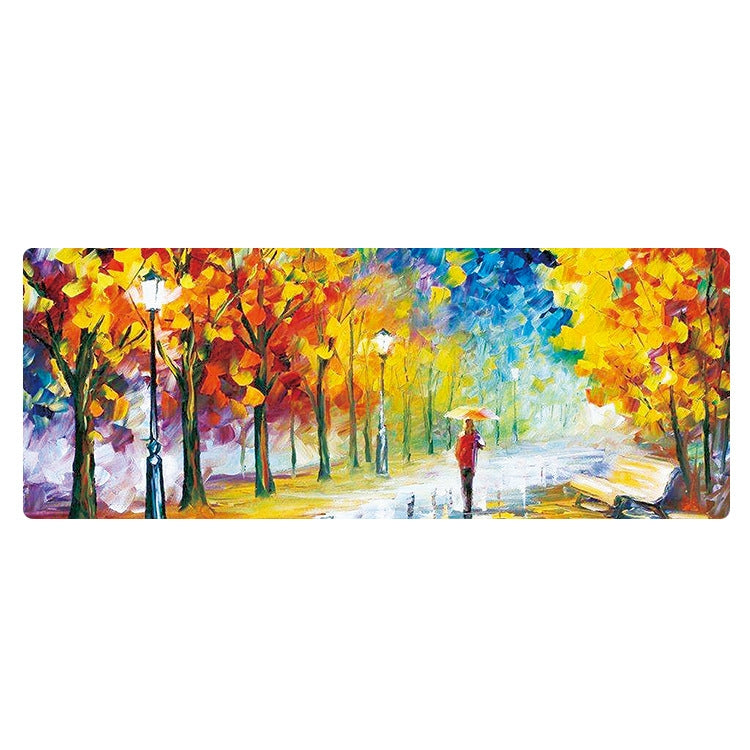 300x800x5mm Locked Am002 Large Oil Painting Desk Rubber Mouse Pad(Autumn Leaves) - Mouse Pads by buy2fix | Online Shopping UK | buy2fix