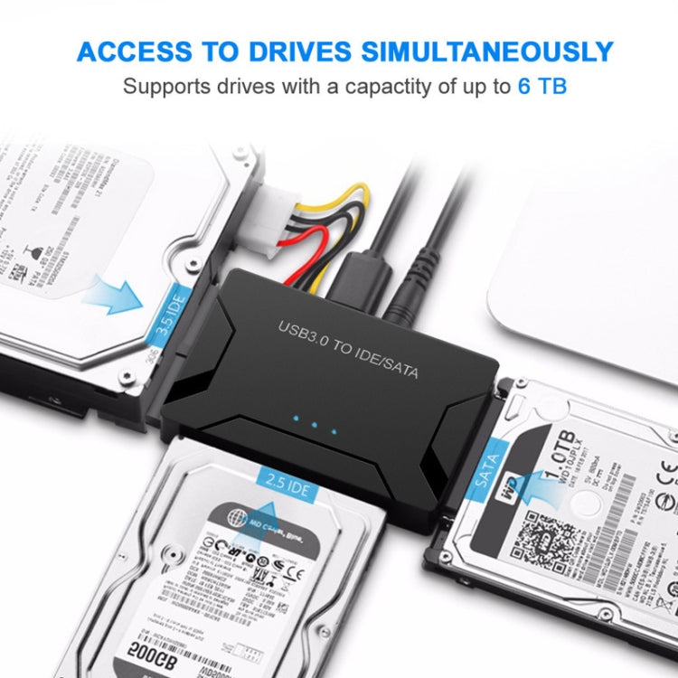 USB3.0 To SATA / IDE Easy Drive Cable External Hard Disk Adapter, Specification: AU  Plug - USB to IDE / SATA by buy2fix | Online Shopping UK | buy2fix