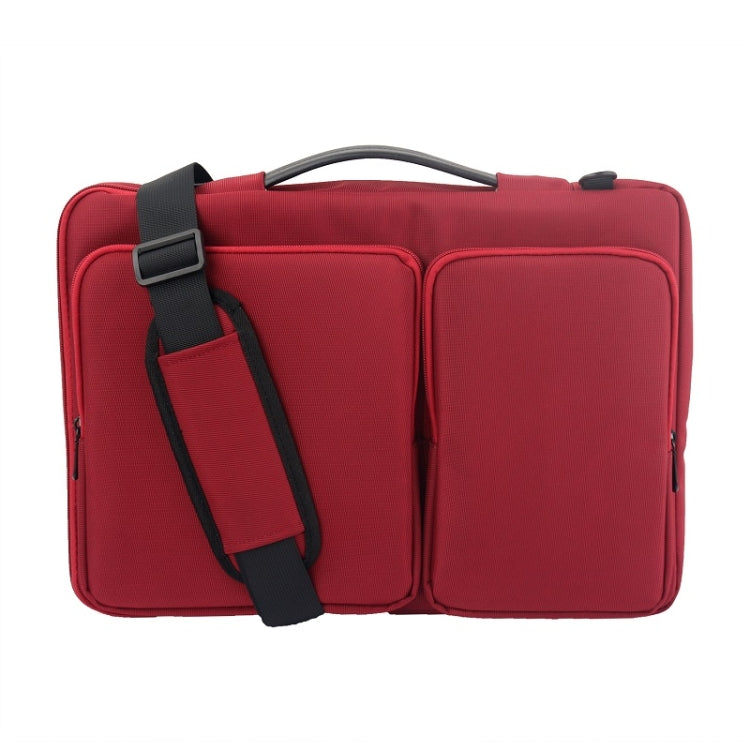 Nylon Waterproof Laptop Bag With Luggage Trolley Strap, Size: 15-15.6 inch(Red) - 15 inch by buy2fix | Online Shopping UK | buy2fix