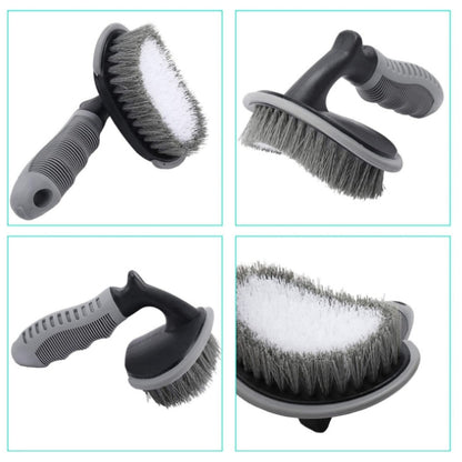 12 PCS / Set Car Wash Tool Brush Car Tires Brush Double Strand Wheel Brush(Gray) - In Car by buy2fix | Online Shopping UK | buy2fix