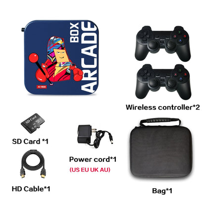 Arcade Box 256G Wireless Video Game Machine Box 4K HD Display For PS1/PSP/N64/DC, US Plug - Pocket Console by buy2fix | Online Shopping UK | buy2fix