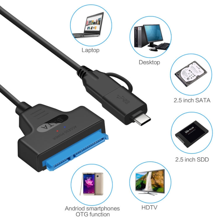 T10 USB3.1 To SATA Easy Drive Cable Hard Drive Adapter Cable - USB to IDE / SATA by buy2fix | Online Shopping UK | buy2fix