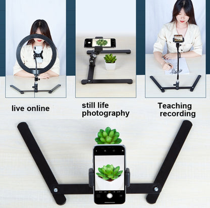 360 Degree Adjustable Metal Overhead Base Desktop Phone Holder,Style: Only Base - Consumer Electronics by buy2fix | Online Shopping UK | buy2fix