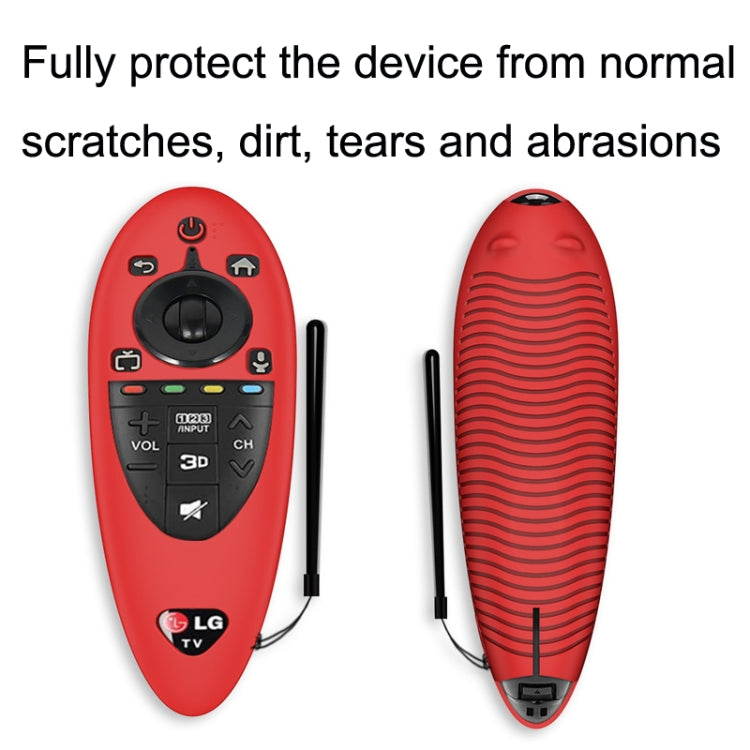 2 PCS Remote Control Dustproof Silicone Protective Cover For LG AN-MR500 Remote Control(Red) - Consumer Electronics by buy2fix | Online Shopping UK | buy2fix