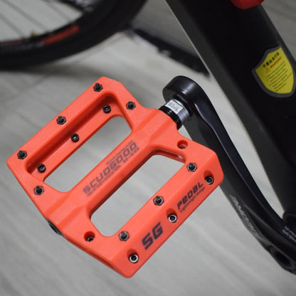 FMFXTR Mountain Bicycle Pedal Nylon Fiber Bearing Non-Slip Pedal(SG-12B Orange) - Pedals by FMFXTR | Online Shopping UK | buy2fix