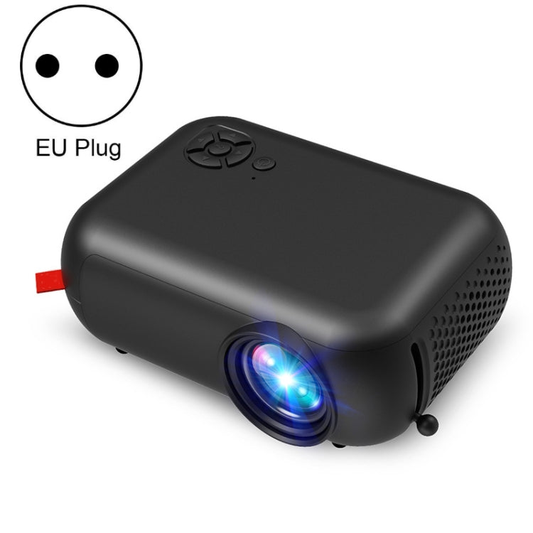 A10 480x360 Pixel Projector Support 1080P Projector ,Style: Basic Model Black(EU Plug) - Consumer Electronics by null | Online Shopping UK | buy2fix