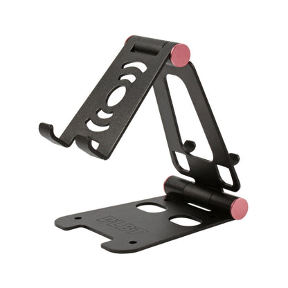 XY-02 Folding Live Aluminum Alloy Desktop Tablet Computer Mobile Phone Bracket(Black) - Desktop Holder by buy2fix | Online Shopping UK | buy2fix