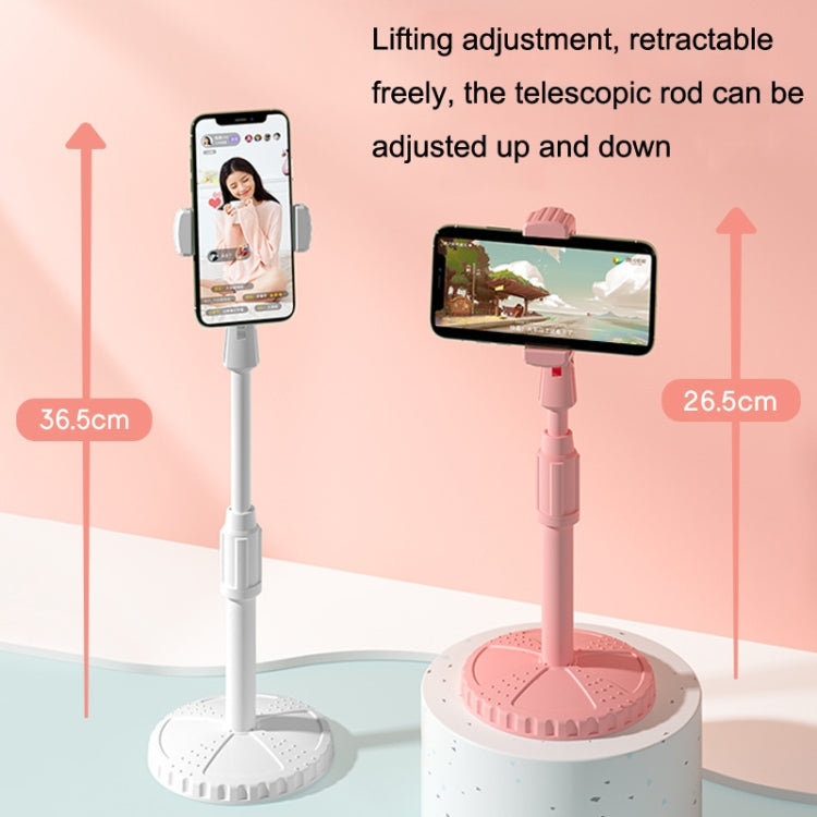 2 PCS Multifunctional Live Telescopic Mobile Phone Desktop Bracket(Cherry Blossom Pink) - Consumer Electronics by buy2fix | Online Shopping UK | buy2fix