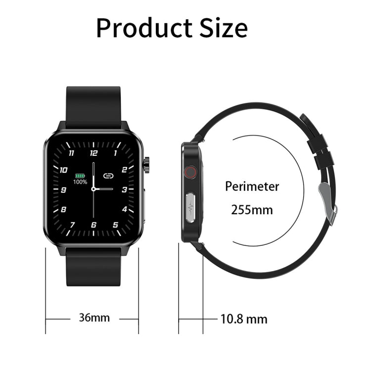 LOANIY E86 1.7 Inch Heart Rate Monitoring Smart Bluetooth Watch, Color: Red - Smart Watches by LOANIY | Online Shopping UK | buy2fix