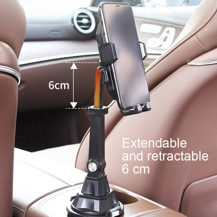 Central Control Cup Holder Adjustable Length Mobile Phone Bracket Car Navigation Bracket(Black) - In Car by buy2fix | Online Shopping UK | buy2fix