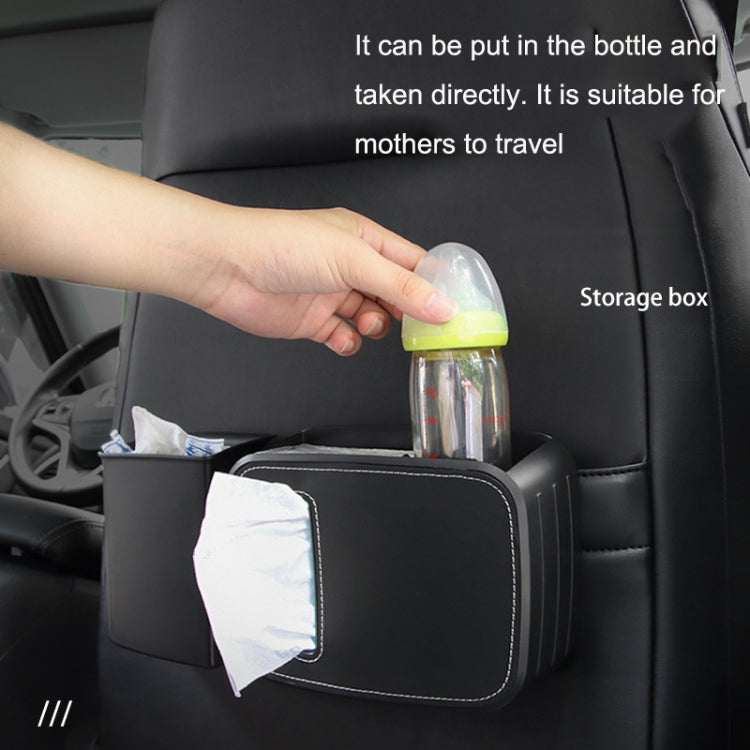 Car Drain Tissue Box Umbrella Storage Pocket Bag Storage Box Car Trash Can(Brown) - In Car by buy2fix | Online Shopping UK | buy2fix