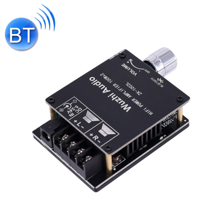 ZK-1002L Mini High Power Bluetooth Amplifier Board with Knob Adjust Volume Switch - Breadboard / Amplifier Board by buy2fix | Online Shopping UK | buy2fix