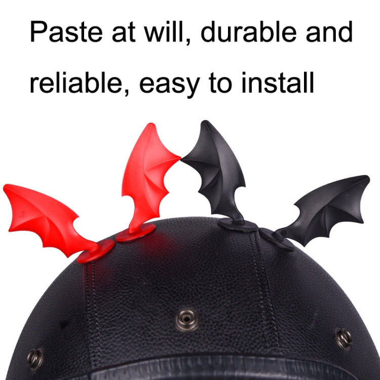 6PCS Motorcycle Helmet Devil Sucker Decoration, Style: Small Horns (Black) - In Car by buy2fix | Online Shopping UK | buy2fix