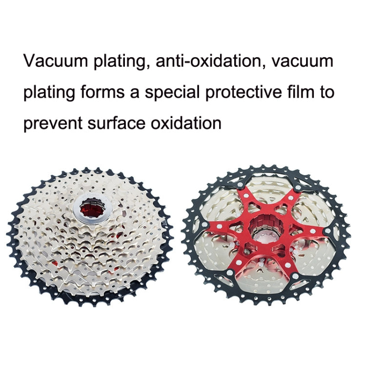 VG Sports Split Mountain Bike Lightweight Cassette Flywheel, Style: 9 Speed 42T (Silver) - Outdoor & Sports by VG Sports | Online Shopping UK | buy2fix