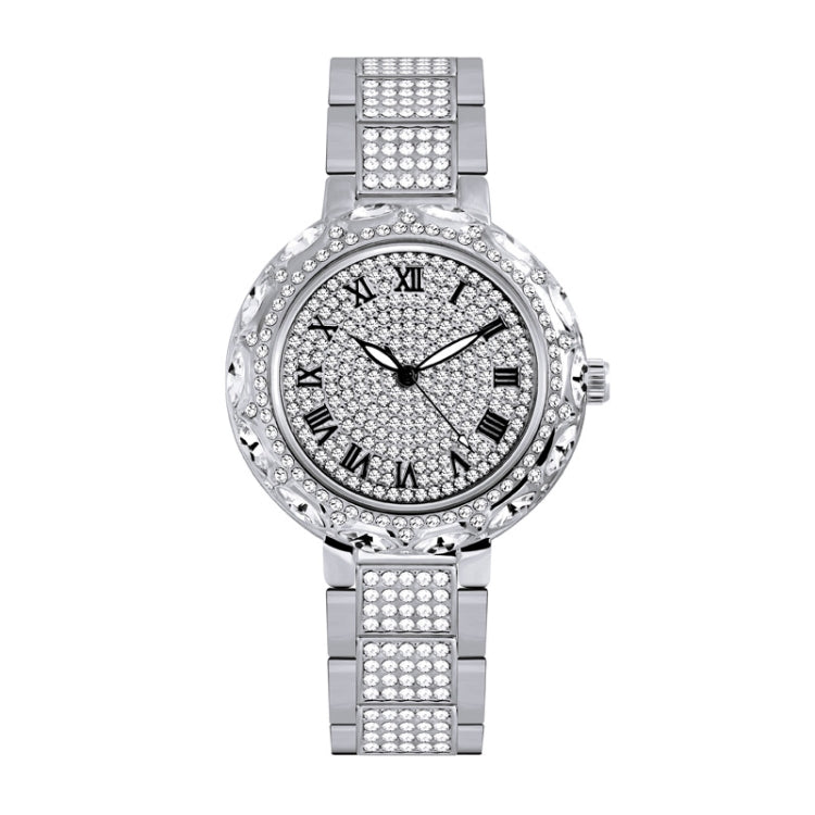 BS Bee Sister  FA1499 Ladies Diamond Watch Jewelry Chain Watch(Silver) - Alloy Watches by BS Bee Sister | Online Shopping UK | buy2fix