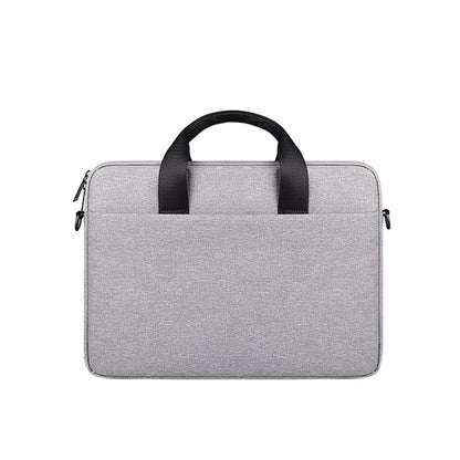 ST09 Portable Single-shoulder Laptop Bag, Size: 14.1-15.4 inches(Grey) - 14.1 inch by buy2fix | Online Shopping UK | buy2fix