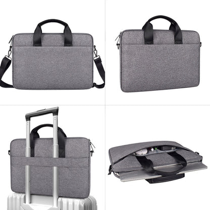 ST09 Portable Single-shoulder Laptop Bag, Size: 14.1-15.4 inches(Grey) - 14.1 inch by buy2fix | Online Shopping UK | buy2fix