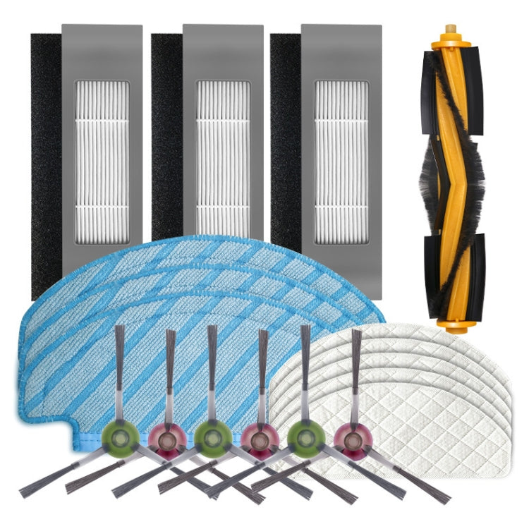 Roller Brush + Filter + Side Brush + Rag Set For Ecovacs OZMO T8/T9/N8Pro(Set) - Consumer Electronics by buy2fix | Online Shopping UK | buy2fix