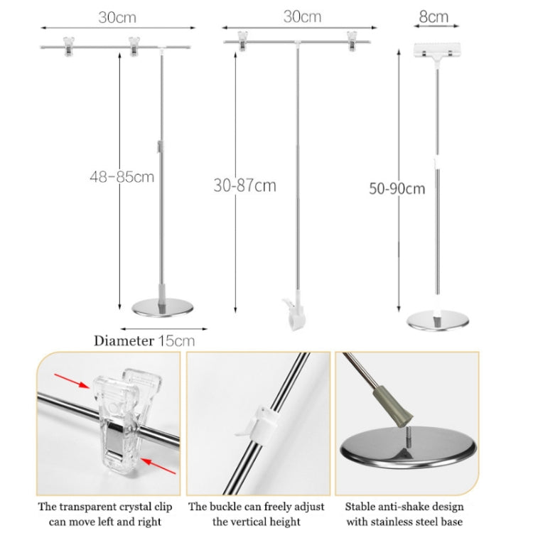 Photography Backdrop Stand Camera Photo Background Props,Style: L-type Desktop 85cm - Camera Accessories by buy2fix | Online Shopping UK | buy2fix