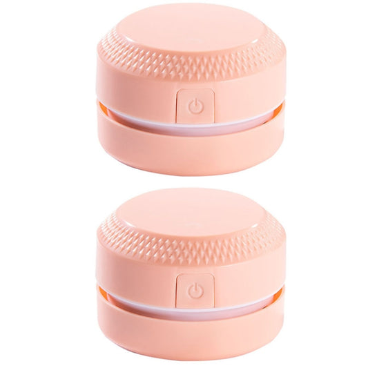 2PCS Desktop Mini Vacuum Cleaner Rubber Confetti Keyboard Cleaner(Pink) - Mini Vacuum Cleaner by buy2fix | Online Shopping UK | buy2fix