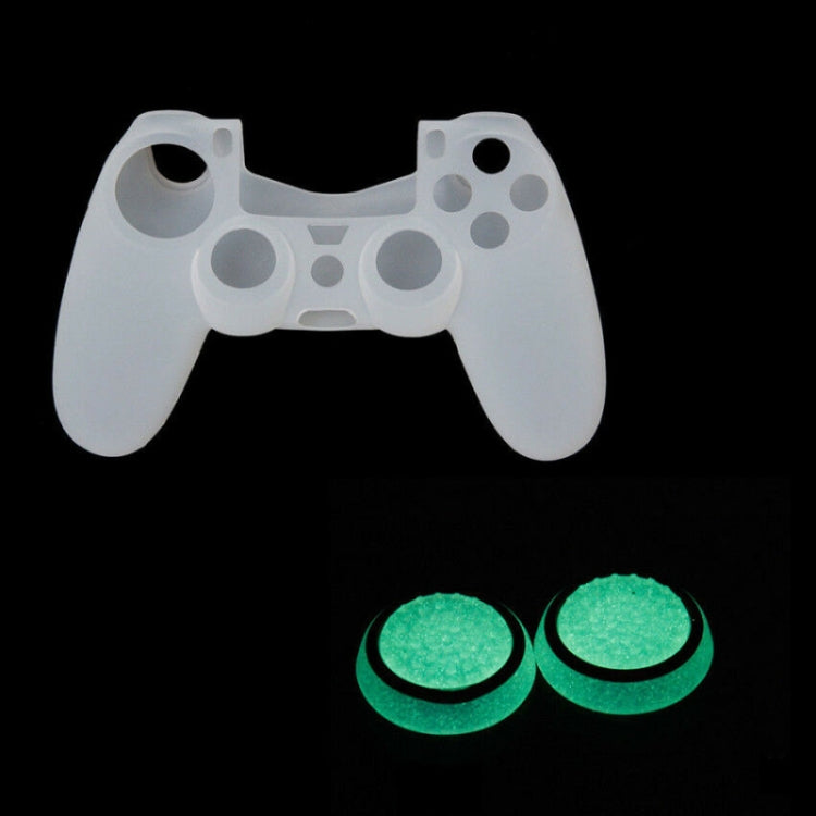 10 PCS Gamepad Silicone Luminous Button Cap Rocker Cap For PS5/PS4/PS3/ONE/360/PRO/series X/S(Black Green Circle) - Cases by buy2fix | Online Shopping UK | buy2fix