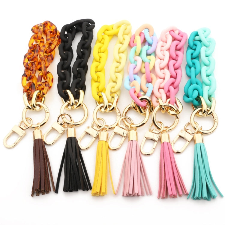 Keychain Ladies Acrylic Bracelet Jewelry(Pink) - In Car by buy2fix | Online Shopping UK | buy2fix