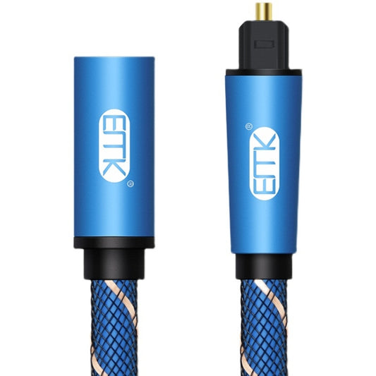 EMK Male To Female SPDIF Paired Digital Optical Audio Extension Cable, Cable Length: 1m (Blue) - Audio Optical Cables by EMK | Online Shopping UK | buy2fix