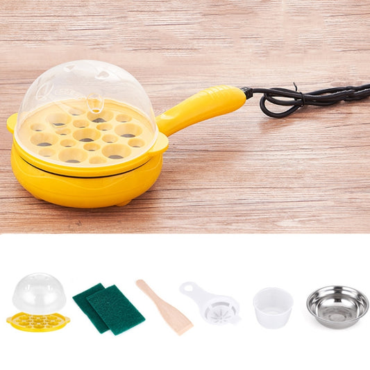 350W Electric Egg Omelette Cooker Frying Pan Steamer Cooker,EU Plug,Style: Single Layer Set Yellow - Home & Garden by buy2fix | Online Shopping UK | buy2fix