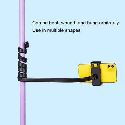DiHao Bending Adjustment Hose Mobile Phone Live Broadcast Support(Hose+Double Hole Phone Clip) - Lazy Bracket by DiHao | Online Shopping UK | buy2fix