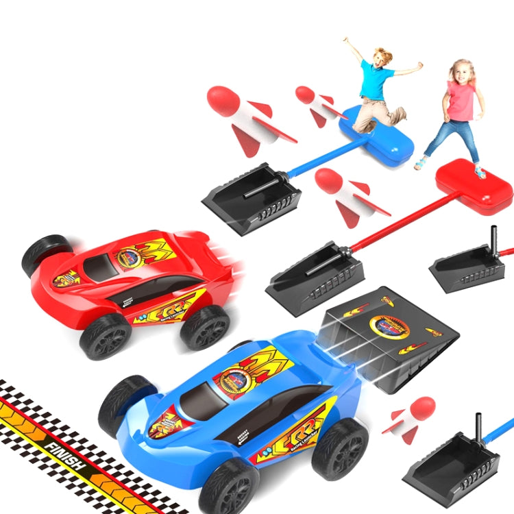 Pedal Catapult Launch Aerodynamic Car Parent-child Outdoor Competitive Racing, Color: Blue + Red Car - Toy Sports by buy2fix | Online Shopping UK | buy2fix