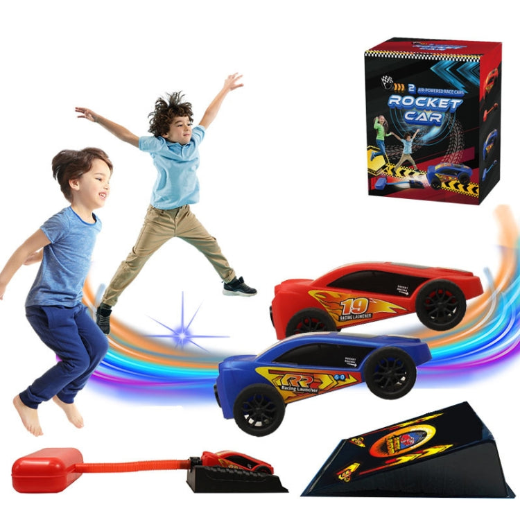 Pedal Catapult Launch Aerodynamic Car Parent-child Outdoor Competitive Racing, Color: Blue + Red Car - Toy Sports by buy2fix | Online Shopping UK | buy2fix