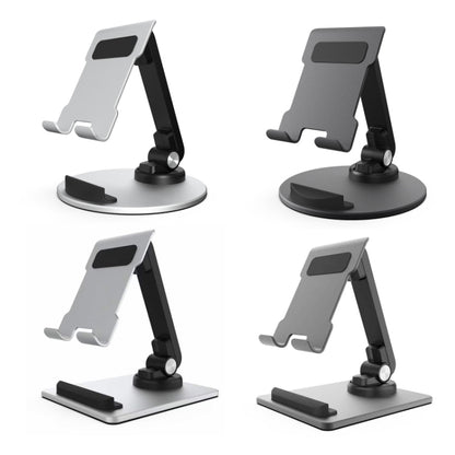 Portable Mobile Phone Tablet Desktop Stand, Color: Square Swivel Dark Gray - Desktop Holder by buy2fix | Online Shopping UK | buy2fix