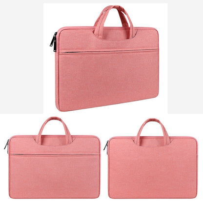 ST01 Large-Capacity Waterproof Shock-Absorbing Laptop Handbag, Size: 13.3 inches(Lady Pink) - 13.3 inch by buy2fix | Online Shopping UK | buy2fix