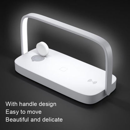 UD10 Mobile Phone Wireless Charger With Small Night Light, For iPhone&iWatch&AirPods(White) - Multifunction Charger by buy2fix | Online Shopping UK | buy2fix