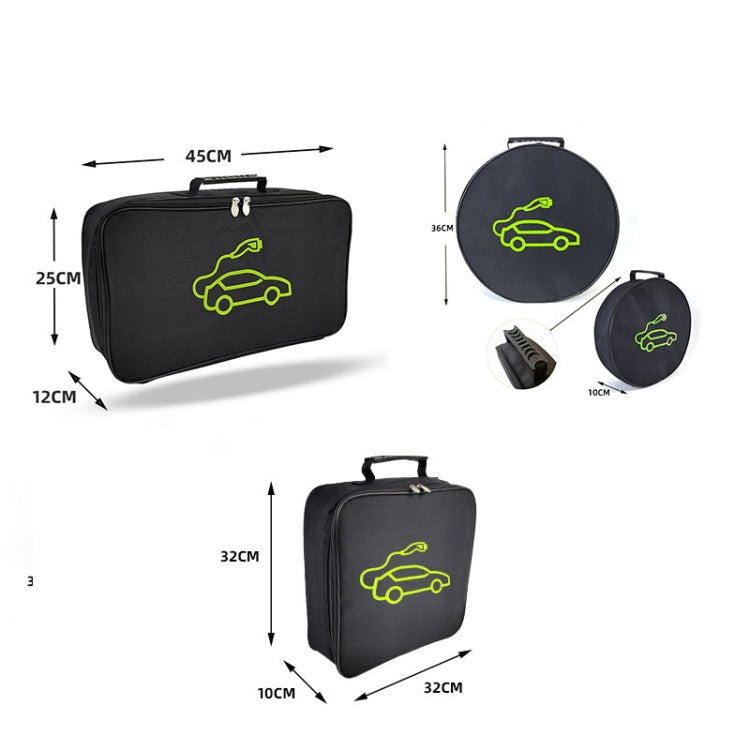 Car Charging Cable Storage Bag Carry Bag For Electric Vehicle Charger Plugs,Spec: Large Without Logo -  by buy2fix | Online Shopping UK | buy2fix