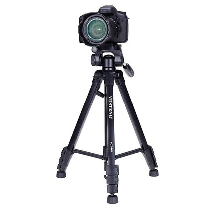 YUNTENG VCT-668RM Portable SLR Camera Tripod Mobile Phone Live Broadcast Support(Black) - Tripods by YUNTENG | Online Shopping UK | buy2fix