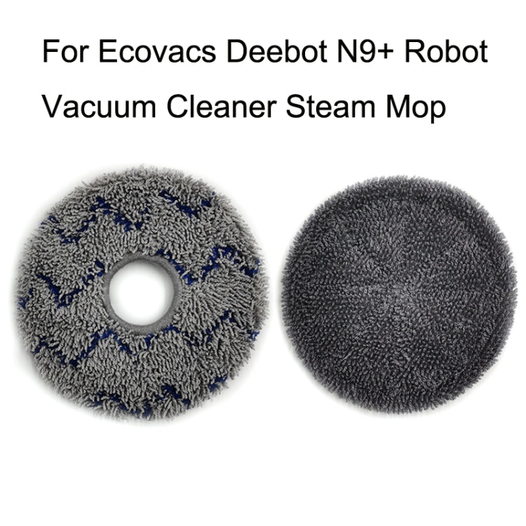 For Ecovacs Deebot N9+ 2pcs Robot Vacuum Cleaner Steam Mop Cloth(Ripple) - Consumer Electronics by buy2fix | Online Shopping UK | buy2fix