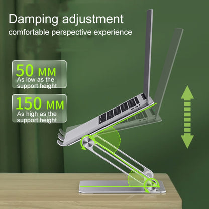 Aluminum Laptop Tablet Stand Foldable Elevated Cooling Rack,Style: Triangle  Silver - Computer & Networking by buy2fix | Online Shopping UK | buy2fix