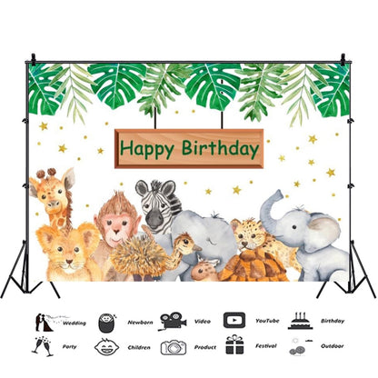 MDT09565 1.5m x 1m Animal Forest Cartoon Birthday Party Banquet Decoration Photo Background Cloth - Camera Accessories by buy2fix | Online Shopping UK | buy2fix