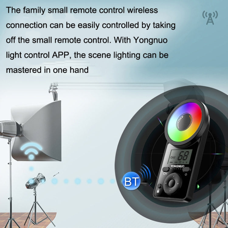 YONGNUO YN300IV Four Generations RGB Full Color Photography Lamp Double Color LED Fill Light, Style: EU Plug Power Adapter -  by YONGNUO | Online Shopping UK | buy2fix