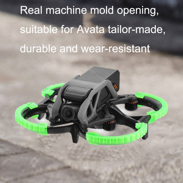 For DJI Avata BRDRC-9604 4pcs Drone Propeller TPU Protective Guard UAV Bumper Anti-collision Ring Cover(Green) - DJI & GoPro Accessories by BRDRC | Online Shopping UK | buy2fix