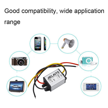 JIELAITE LK1253 15W Aluminum Alloy Intelligent Protection Waterproof Car Power Converter(12V to 4.2V/3A) - In Car by JIELAITE | Online Shopping UK | buy2fix