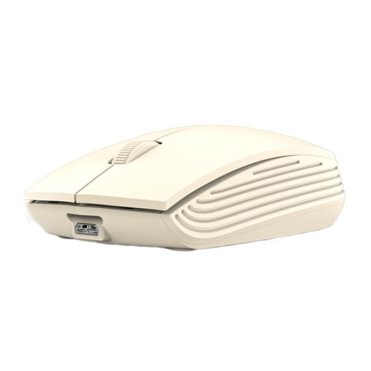 811 3 Keys Laptop Mini Wireless Mouse Portable Optical Mouse, Spec: Charging Version (Beige) - Wireless Mice by buy2fix | Online Shopping UK | buy2fix