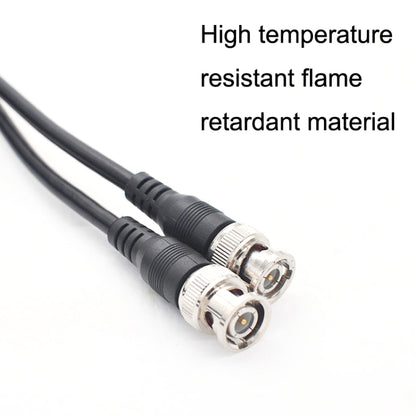 BNC Male To Male Straight Head Cable Coaxial Cable Video Jumper, Length: 1m - Security by buy2fix | Online Shopping UK | buy2fix